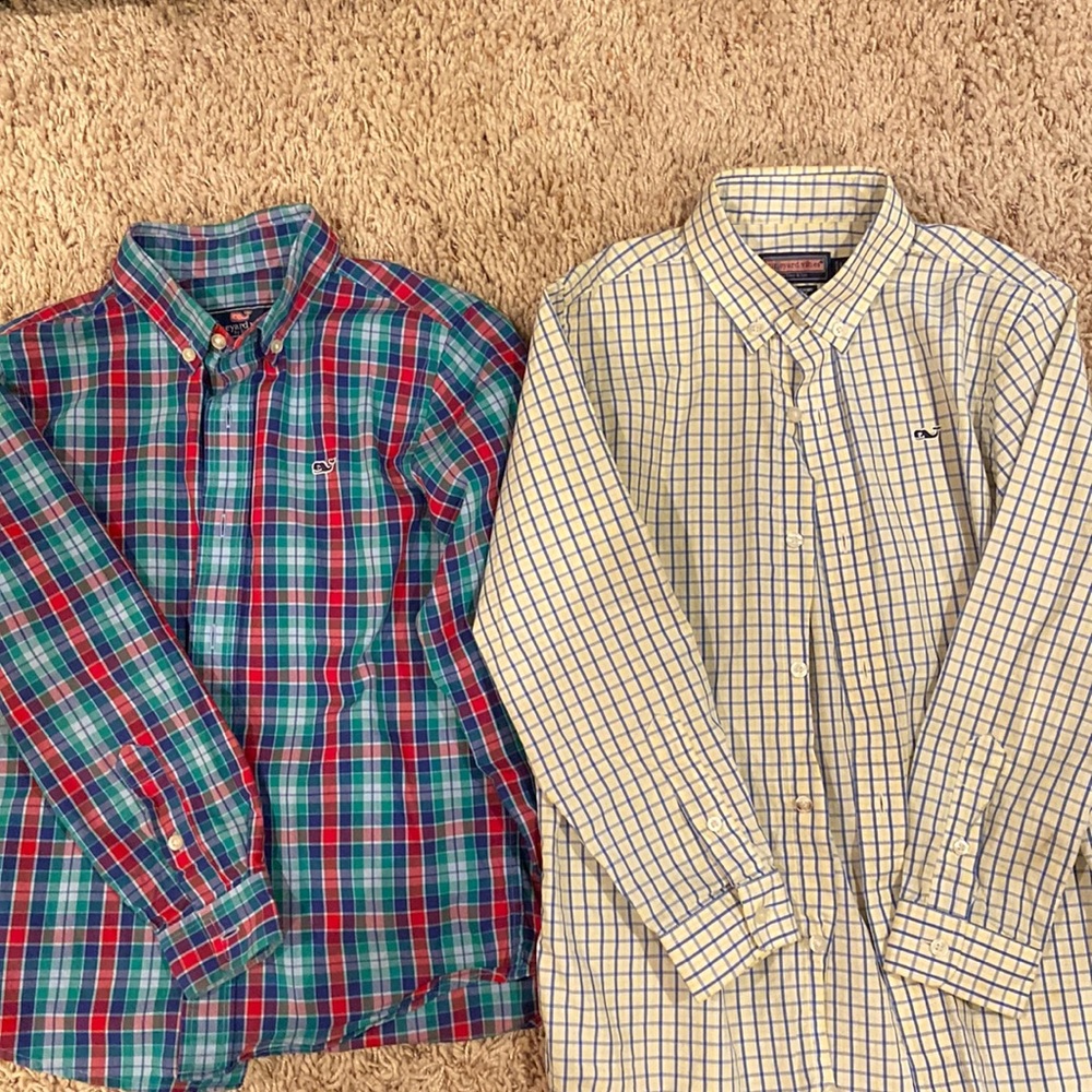 Bundle of two Vineyard Vines boys size 7 shirts